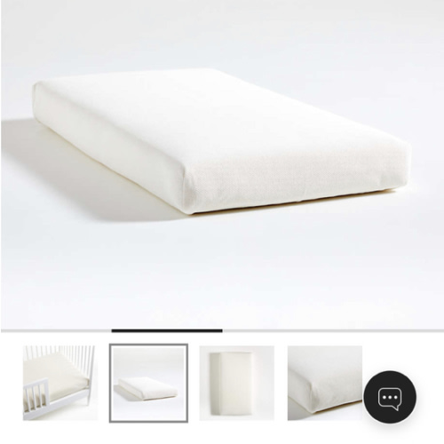 Naturepedic Organic Cotton Breathable 2-Stage Crib Firm Mattress with Waterproof Breathable Pad