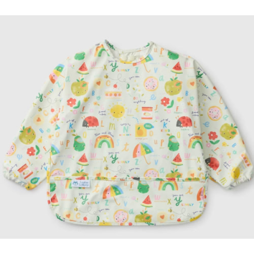 Long Sleeve Bib - Alphabet Smiles