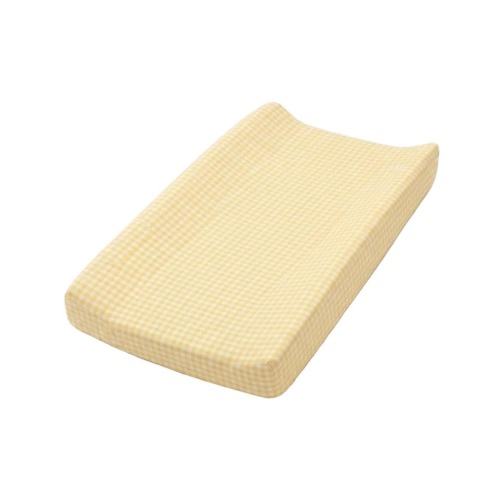 Yellow Gingaham Changing Pad Cover