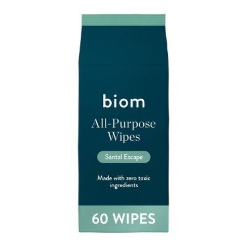 Biom Plant Based Refillable All Purpose Wipes - Santal Escape - 60ct