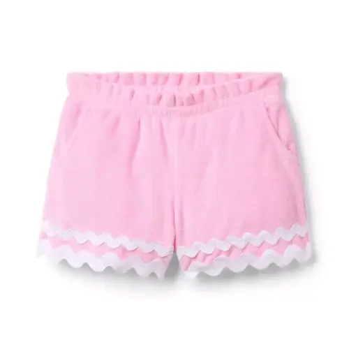 Girl Pinky Swear Terry Ric Rac Trim Short by Janie and Jack