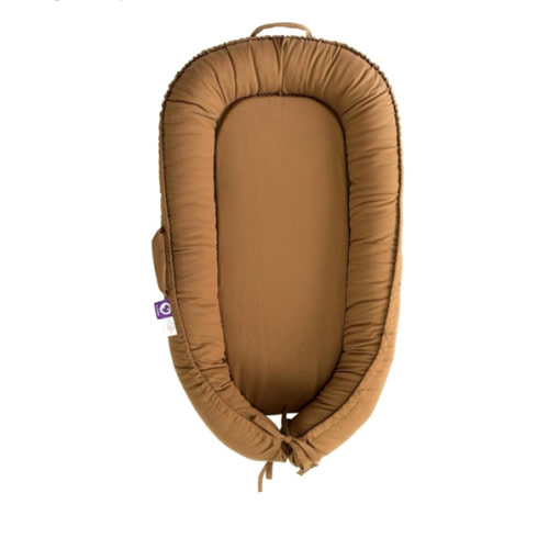 Infant Lounger, Baby Nest Cover for Baby Girls & Boys, Newborn Essentials for Baby 0-18 Months, 100% Cotton Breathable (Golden_Brown)