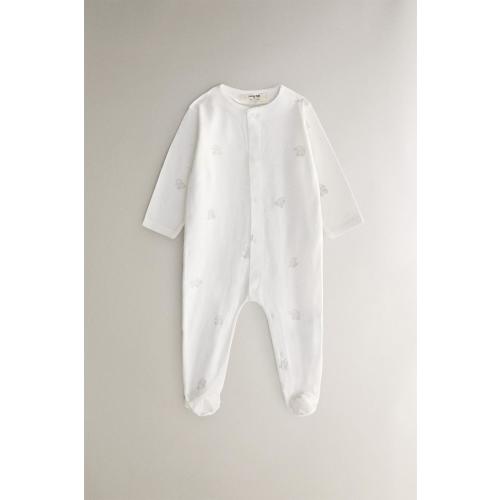 ELEPHANT BABY ROMPER - Oyster-white | ZARA United States
