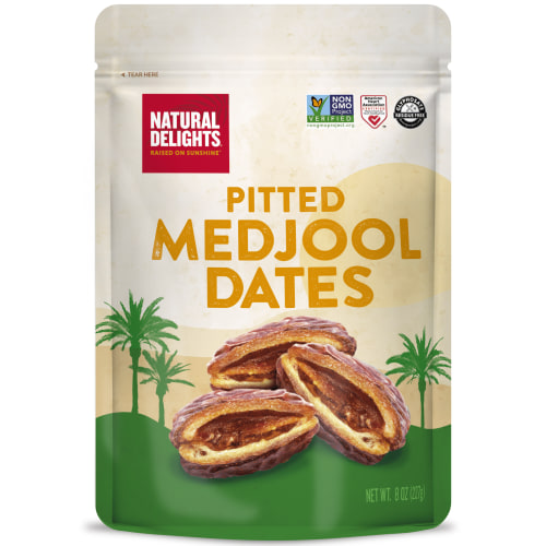 Natural Delights Pitted Medjool Dates 8oz Pouch