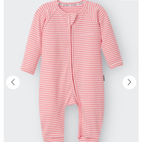 Bonds Newbies Wide Needle Rib Zippy | Baby Baby Coverall | BWCUA