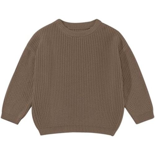 ESHOO Baby Girl Boy Knit Sweater Toddler Fall Winter Pullover Sweatshirt Warm Crewneck Long Sleeve Tops for Infant Kid 9M-5T