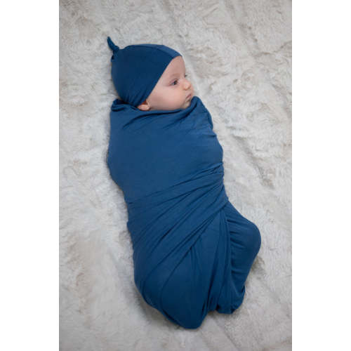 Baby Swaddle Set: Midnight Blue – Lila