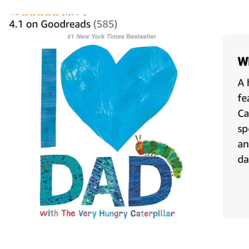 I Love Dad with The Very Hungry Caterpillar (The World of Eric Carle)