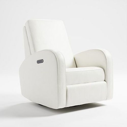 Storkcraft Santa Monica Power Recliner Swivel Glider (Steel Basketweave)