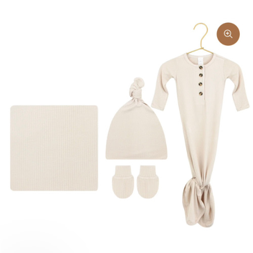 Cove Ribbed Newborn Hat Bundle (Gown)