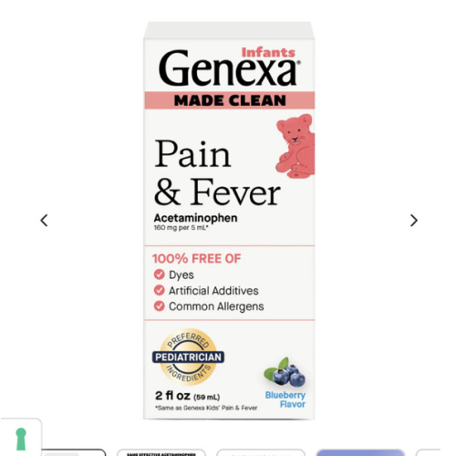 Infants' Acetaminophen Pain & Fever Oral Suspension – Genexa