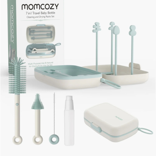 Momcozy Innovative Push-Press Design Bottle Brush Kit