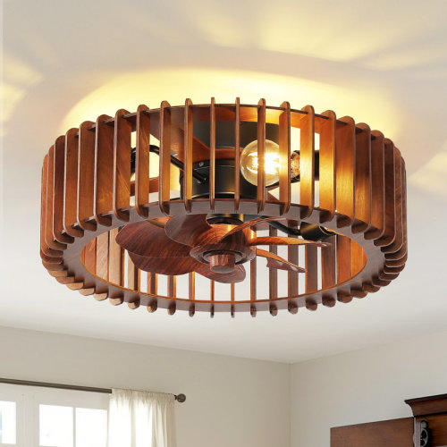 Millwood Pines Phokas 20" Ceiling Fan With Lights And Remote Control & Reviews | Wayfair