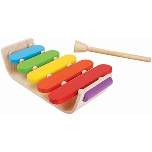PlanToys® Wooden Oval Xylophone for Toddlers Kids Musical Toy 12 Months+