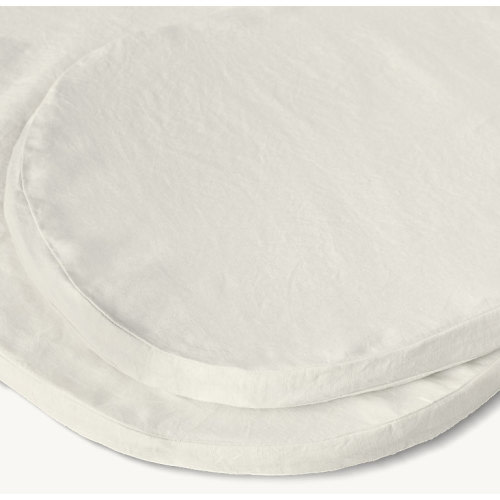 Washed Organic Linen Oval Bassinet Sheets (Set of 2) | RH Baby & Child