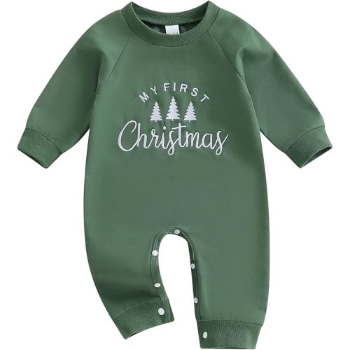 BeQeuewll Newborn Girl Boy Easter Outfit Infant Sweatshirt Jumpsuit Heart Rompers Baby First Easter Outfit
