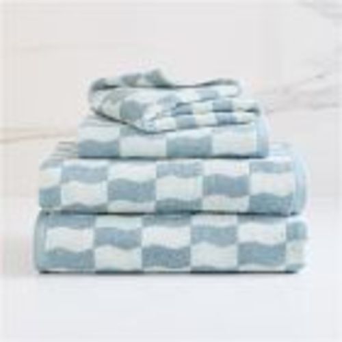 Wavy Blocks Bath Towels | West Elm