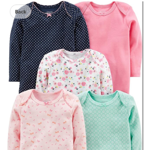 Simple Joys by Carter's baby-girls 5-pack Long-sleeve Bodysuit