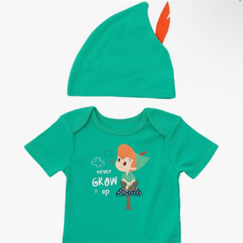 Disney Cosplay Baby Bodysuit and Hat Set Newborn to Infant Sizes (Newborn - 24 Months)