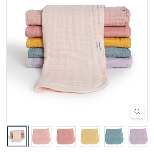 6-Pack Baby Girls Pastel Rainbow Muslin Burp Cloths – Gerber Childrenswear