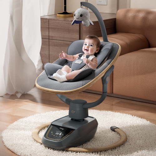 Trimigo Baby Swings for Infants to Toddler, 180° Adjustable 3D Electric Baby Swing, Remote,5-Modes,4-Speed,3-Seat Height, 8 Melody, Newborn Swing,Infant Swing for Babies 0-12 Month (Girl and Boy)