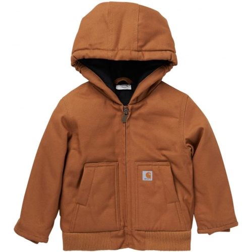 Carhartt Boys' Canvas Insulated Hooded Active Jac