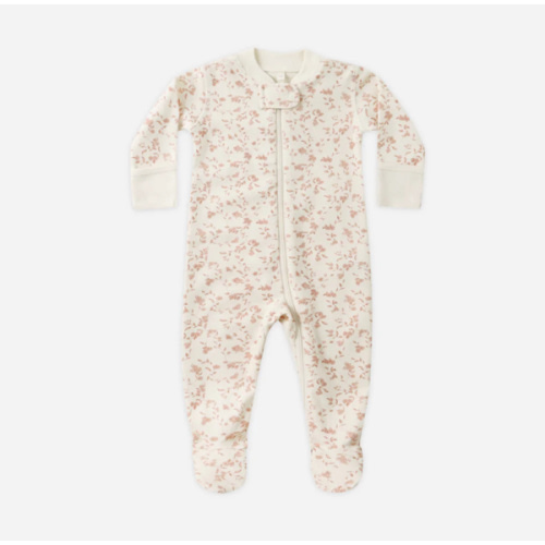 Zip Long Sleeve Sleeper Footie || French Garden – Quincy Mae