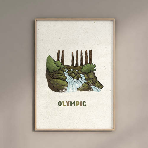 Olympic National Park Nursery Poster – The Parks Brand