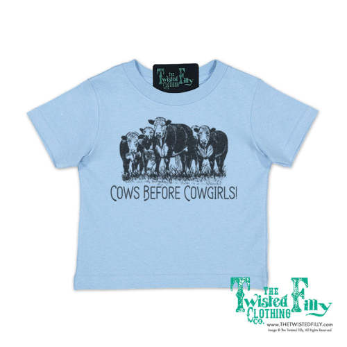 Cows Before Cowgirls - Infant Boys S/S Tee - Assorted Colors – The Twisted Filly Clothing Co.