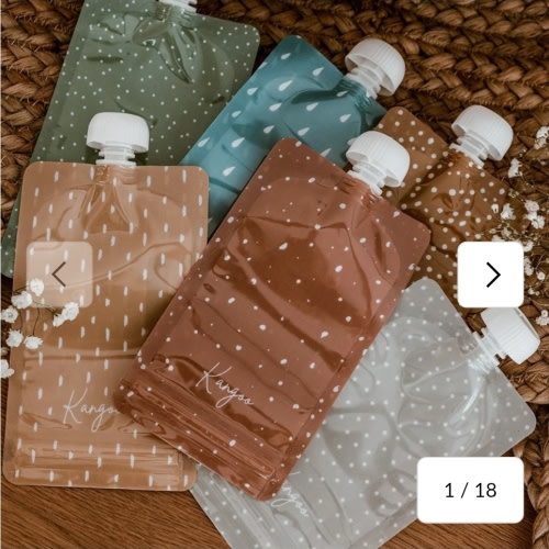 Reusable Food Pouches (6) - Neutral – CLÉMENT