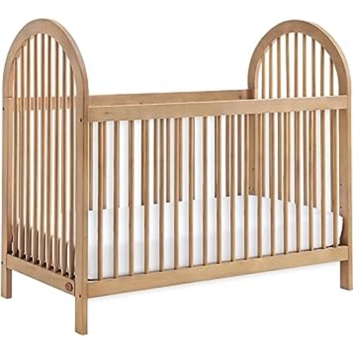 Soho Baby Everlee 3-in-1 Island Crib, Honey Wood