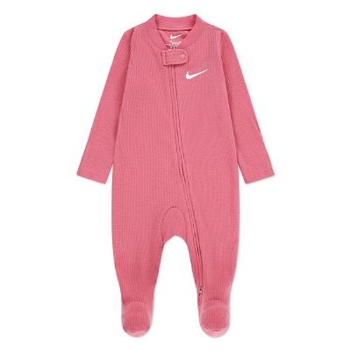 Newborn Baby Nike Waffle Knit Long Sleeve Footed Coverall