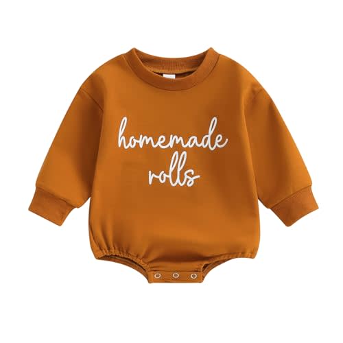 VISGOGO Newborn Infant Baby Boy Girls Oversized Romper Little Dude Sweater Onesie Coming Home Outfit Neutral Clothes