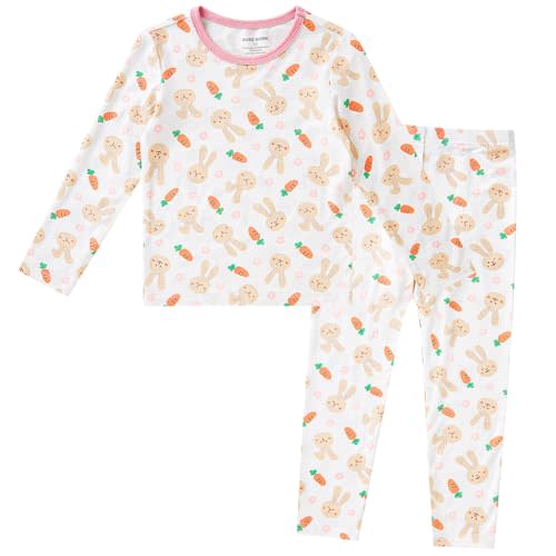 pureborn Baby Toddler Kids Viscose from Bamboo Pajamas Set Pjs 2pcs 18M-8Y
