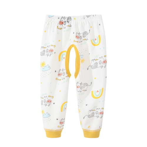 Fesfesfes Infant Open Crotch Pants Baby Thin Pants Casual Elastic Waist Pants Loose Comfortable Pants