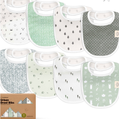 Organic Cotton Baby Drool Bibs, 8-Pack | KeaBabies