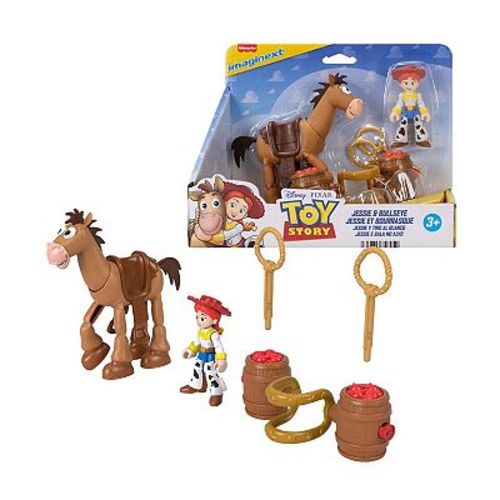 IMAGINEXT Disney / Pixar's Toy Story Jessie & Bullseye Play Set with Projectiles & Saddle