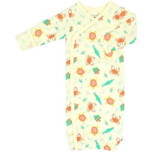 Babysoy Newborn Baby Kimono Wrap Around Snap Sleeper Gown Sack Bundler