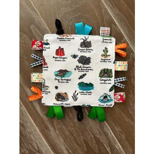 National Parks Crinkle Noise Lovey: Soft Minky Toy