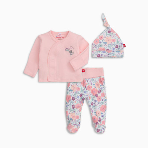Magnetic Me Organic Cotton Magnetic Wrap 3-Piece Set - Whistledon, 0-3 M