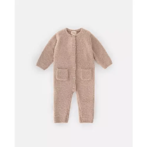 Brands We Love Long Sleeve Jumpsuit Fuzzy - Pecan by Janie and Jack