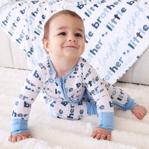Little Brother Convertible Zip Romper - 0-3M