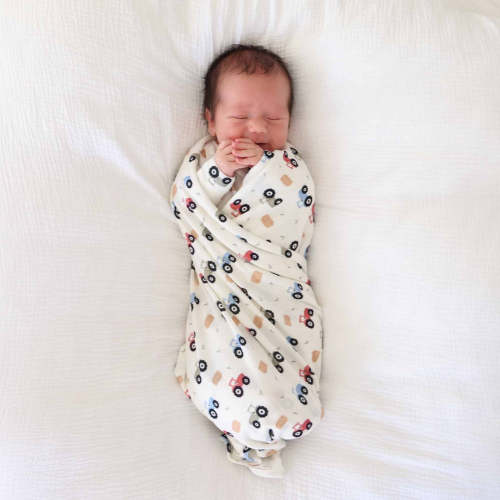 Little Farmer Bamboo Waffle Oversized Swaddle Blanket