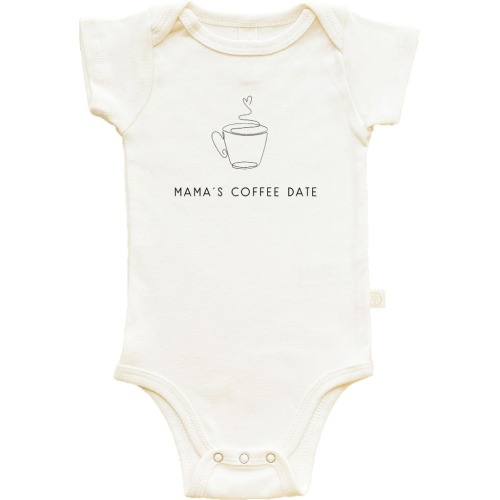 Baby Mama's Coffee Date Organic Cotton Bodysuit, Size: 3-6M