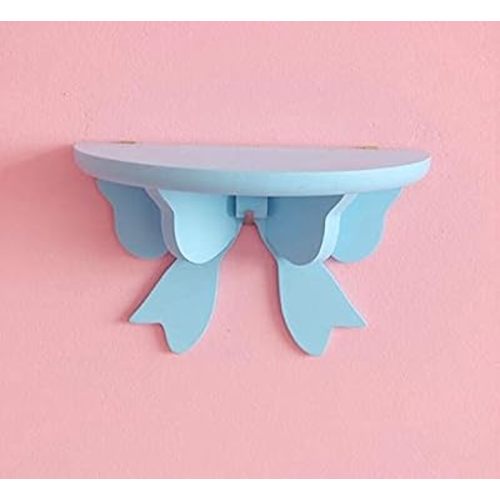 Kawaii Wood Floating Shelf - Kawaii Wall Decor - Pink Room Decor (Blue)