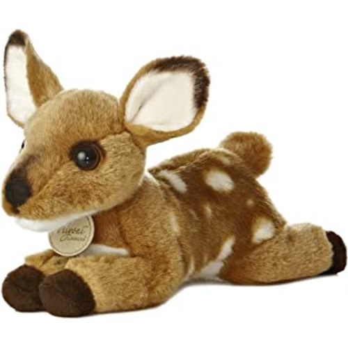 Aurora® Realistic Miyoni® Fawn Stuffed Animal - Lifelike Details Make a Cherished Companion - Perfect for Decorating Bedrooms or Classrooms - Brown 8 Inches