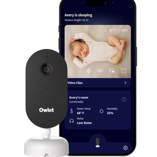 Owlet Dream Sight (Gen 3) Smart Video Baby Monitor | 2K HD Camera w/Night Vision | Detects Crying, Motion & Temperature | Customizable Alerts | Two-Way Talk | Secure Wi-fi