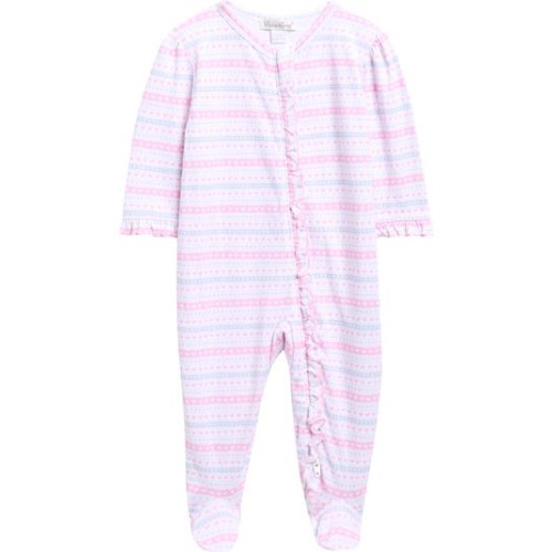 Ruffle Pima Cotton Footie, 6-9M
