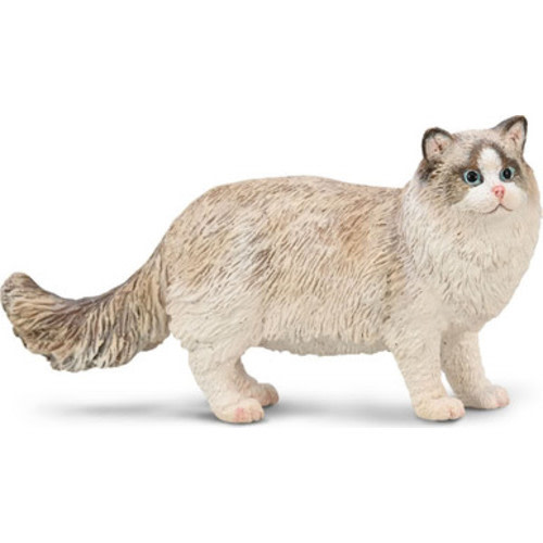 CollectA - Ragdoll #80059 - Realistic Blue-Eyed Domestic Cat Model with Color-Point Coat