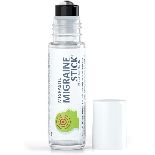 Migrastil Migraine Stick Roll On, Peppermint Oil, Essential Oil Roller USA
